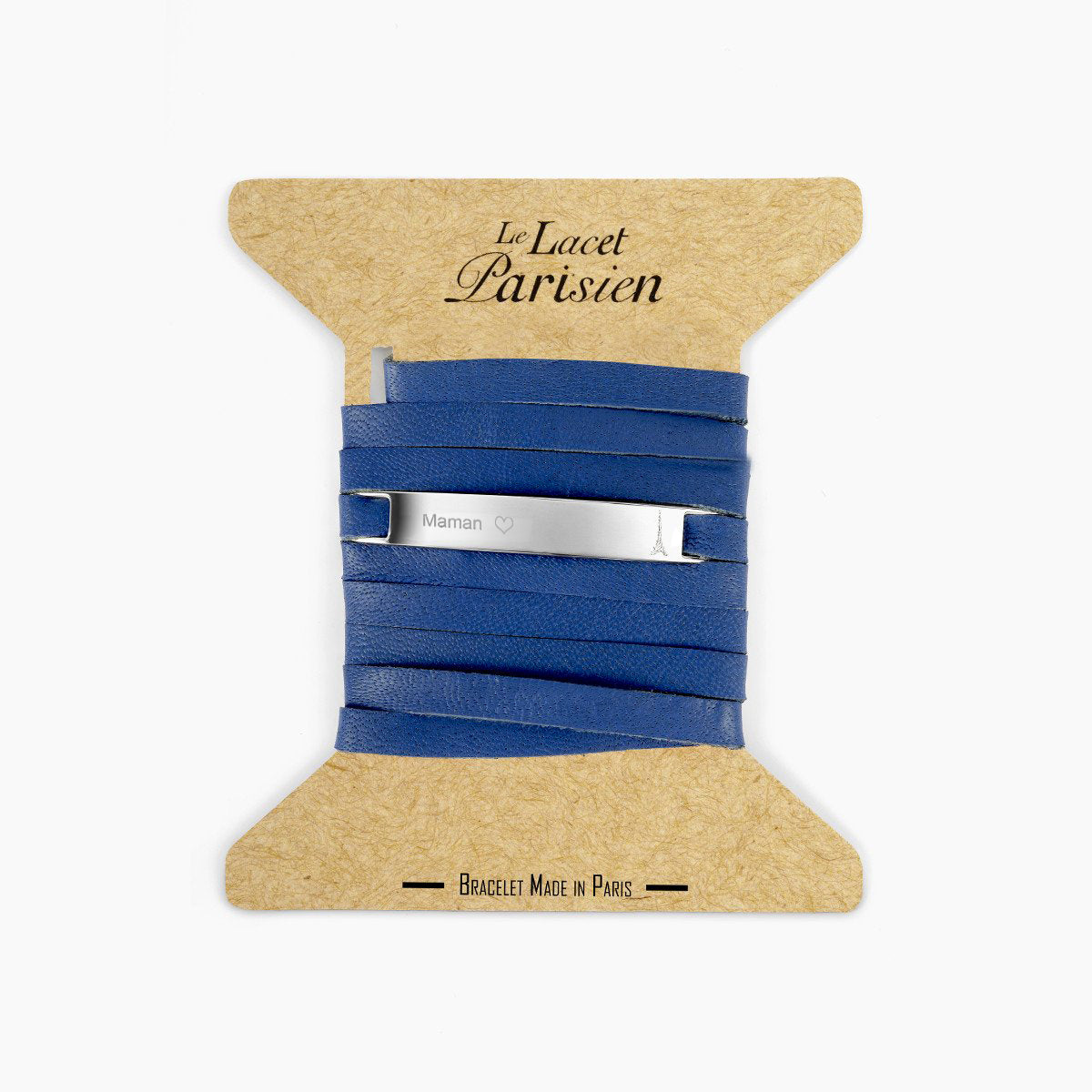 Bracelet MAMAN personnalisé bleu