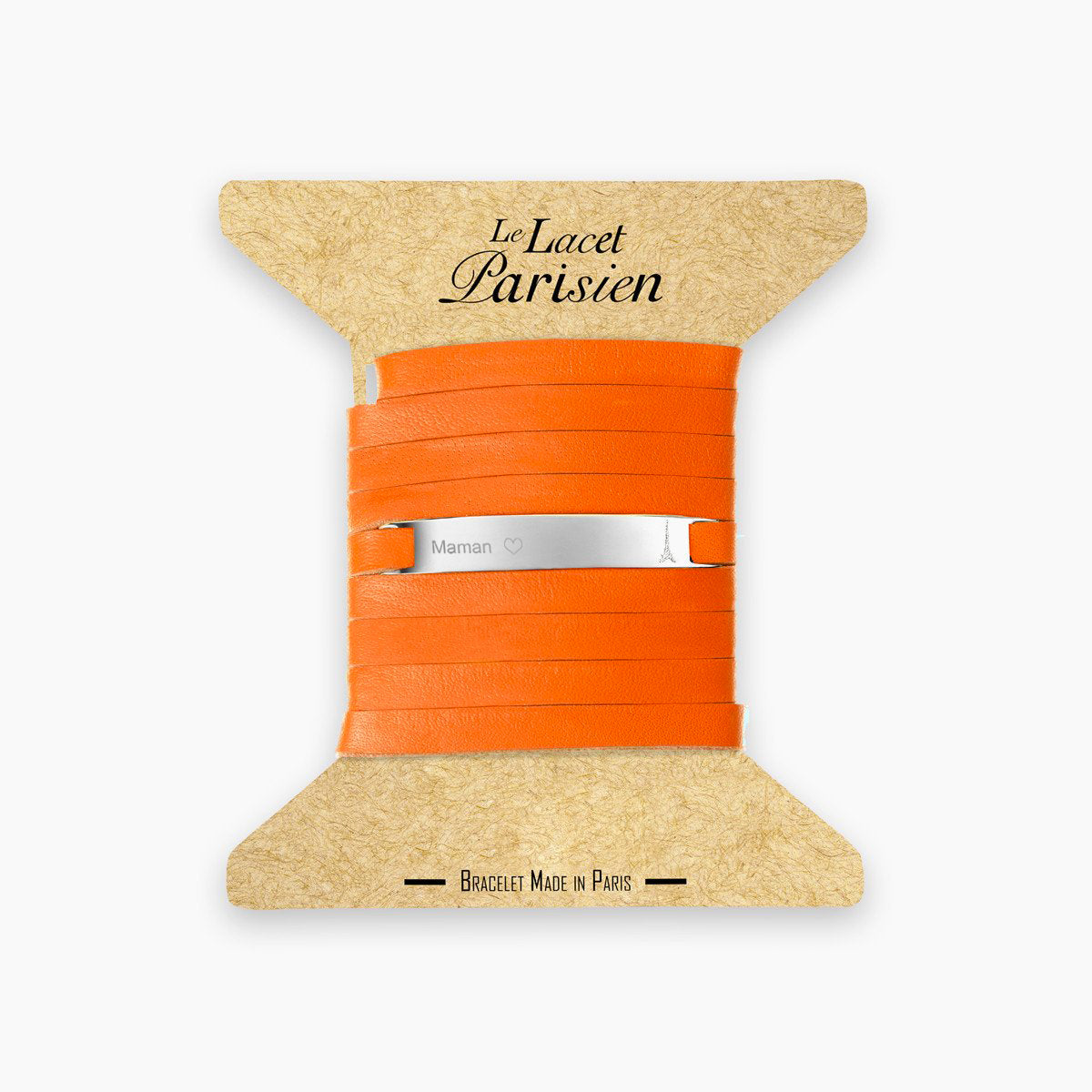 Bracelet MAMAN personnalisé orange