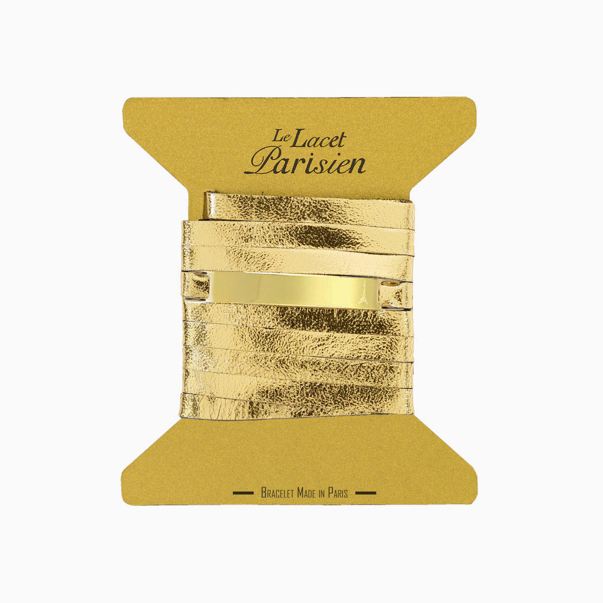 bracelet cuir femme personnalisé or