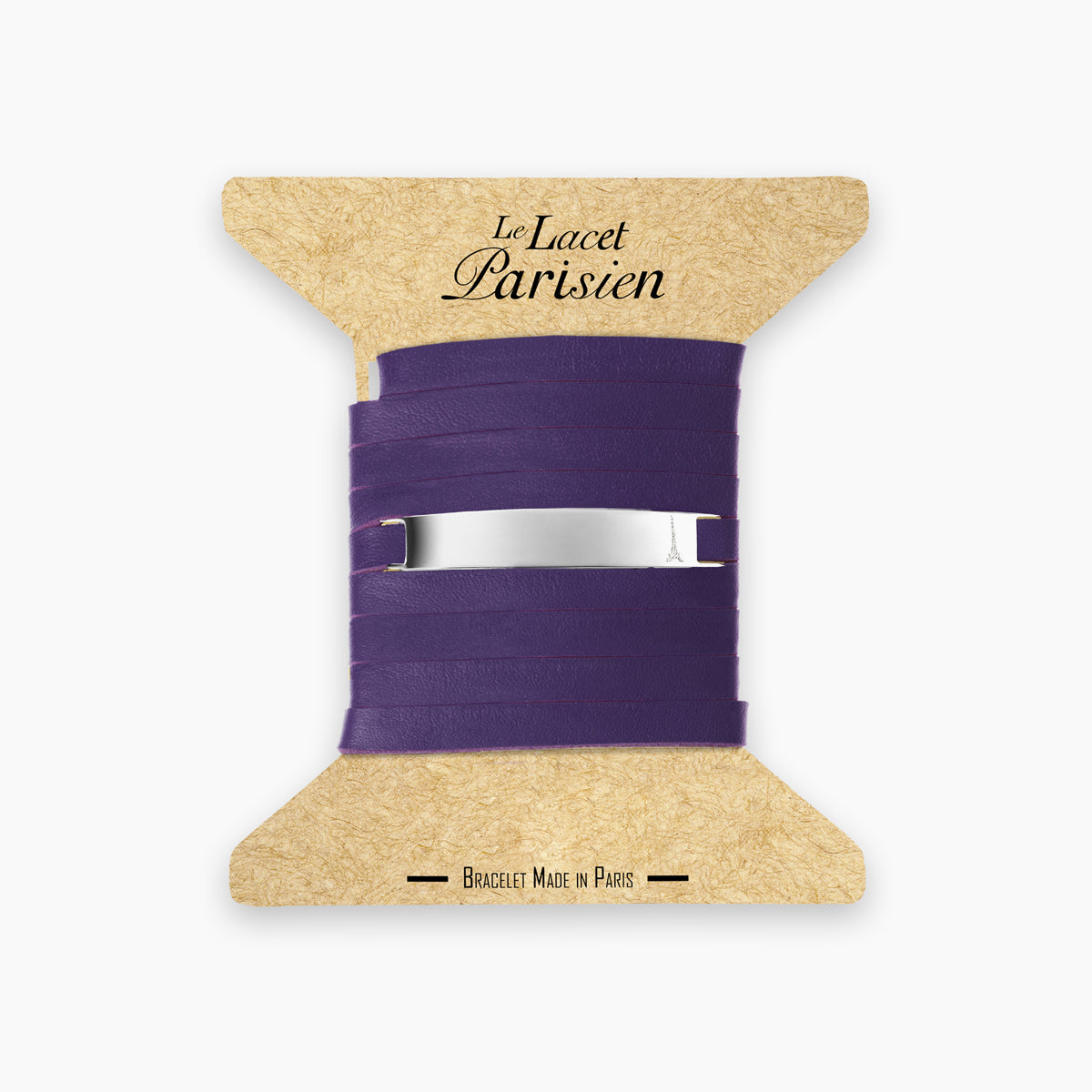 bracelet femme personnalisable violet argent