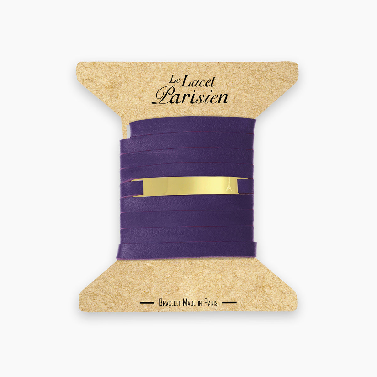 bracelet personnalisable femme violet et or