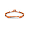 Bracelet tressé orange