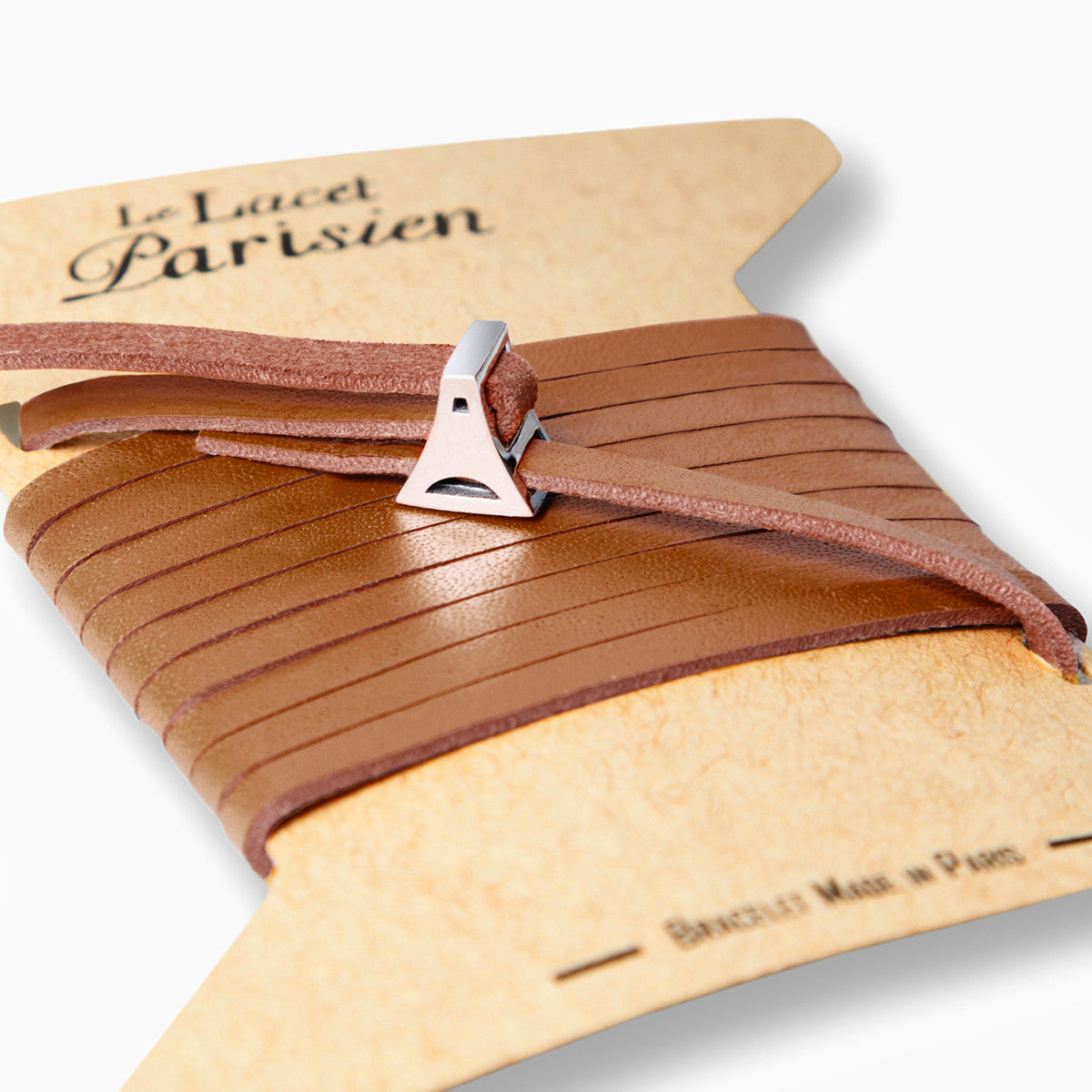 bracelet cuir femme camel