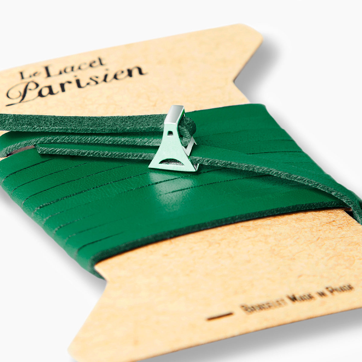 bracelet cuir femme vert