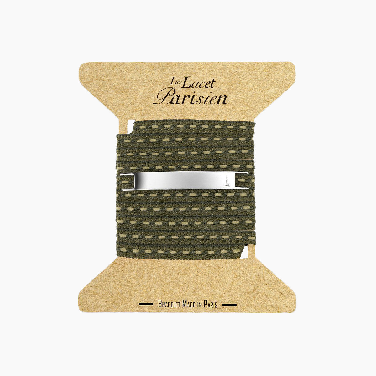 Bracelet cordon kaki