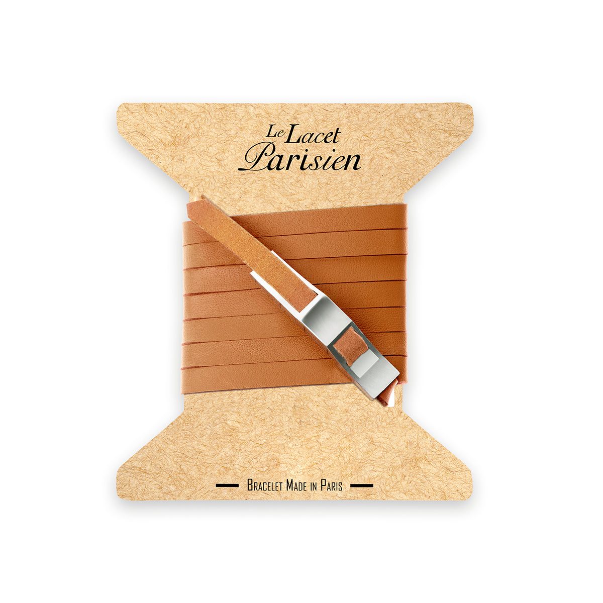 Bracelet cuir camel homme