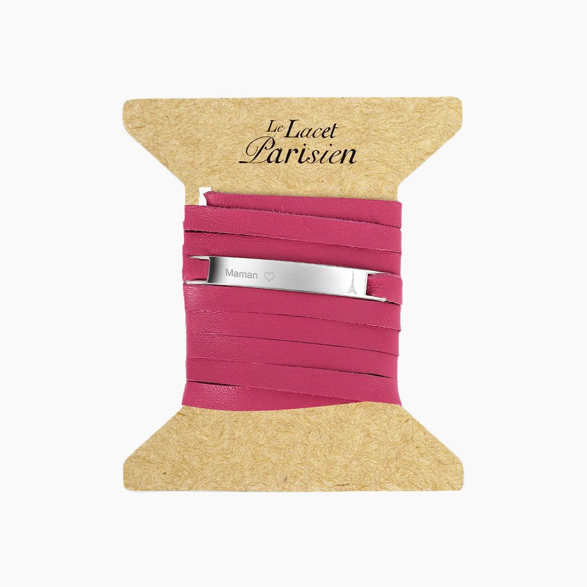 Bracelet MAMAN personnalisé rose