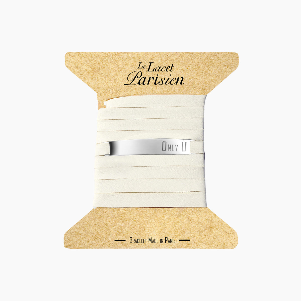 bracelet message ONLY U blanc