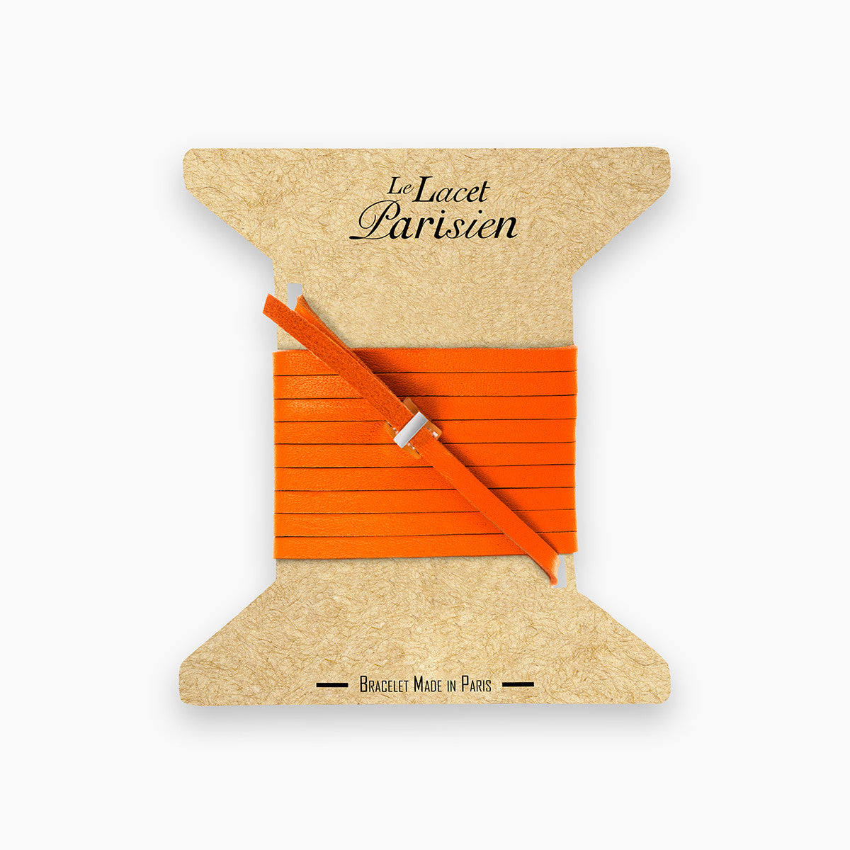 bracelet cuir femme orange