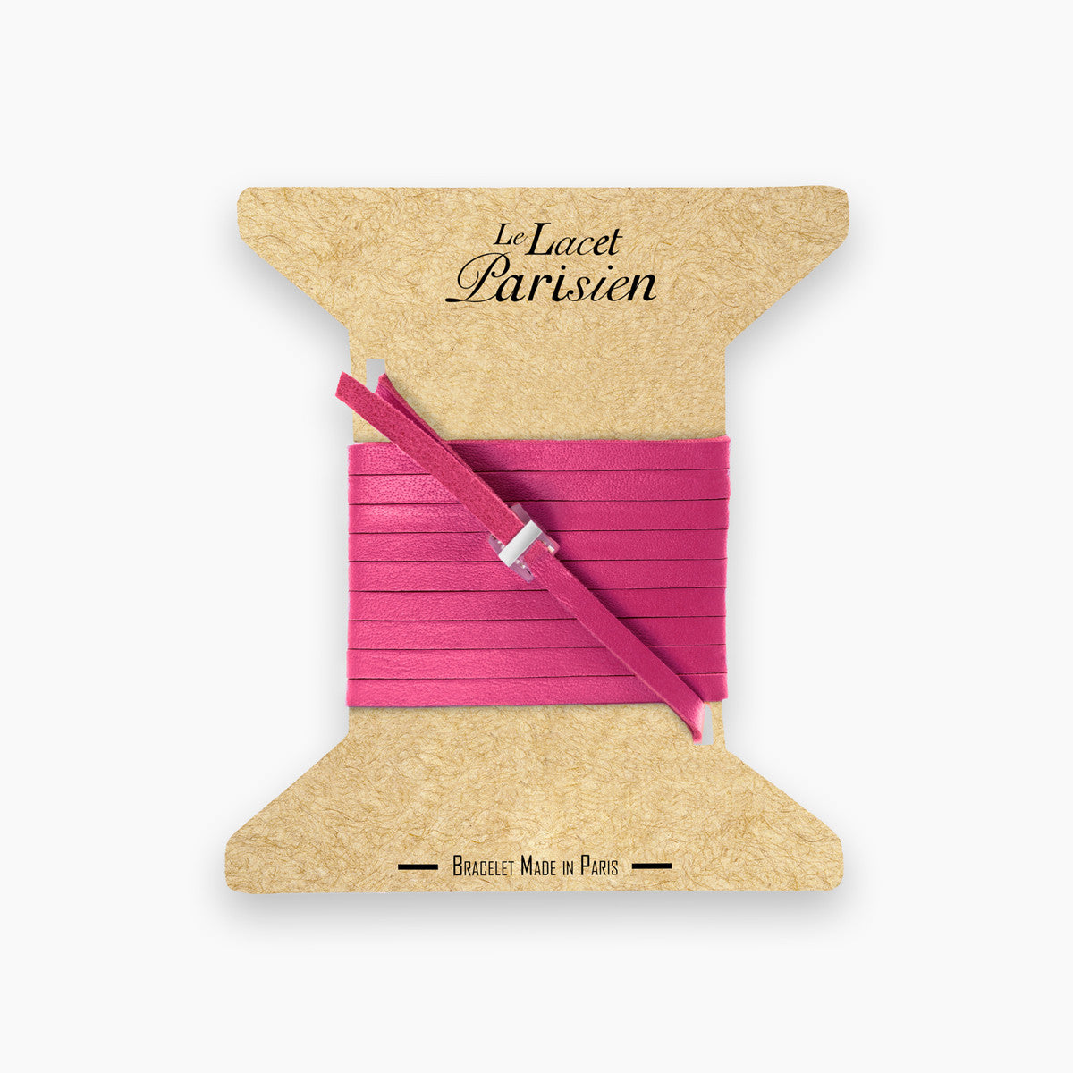 bracelet cuir femme rose